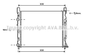 AVA QUALITY COOLING Радиатор, охлаждение двигателя RT2470